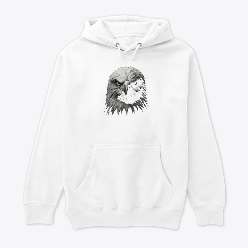 Eagle Portrait in Black and White