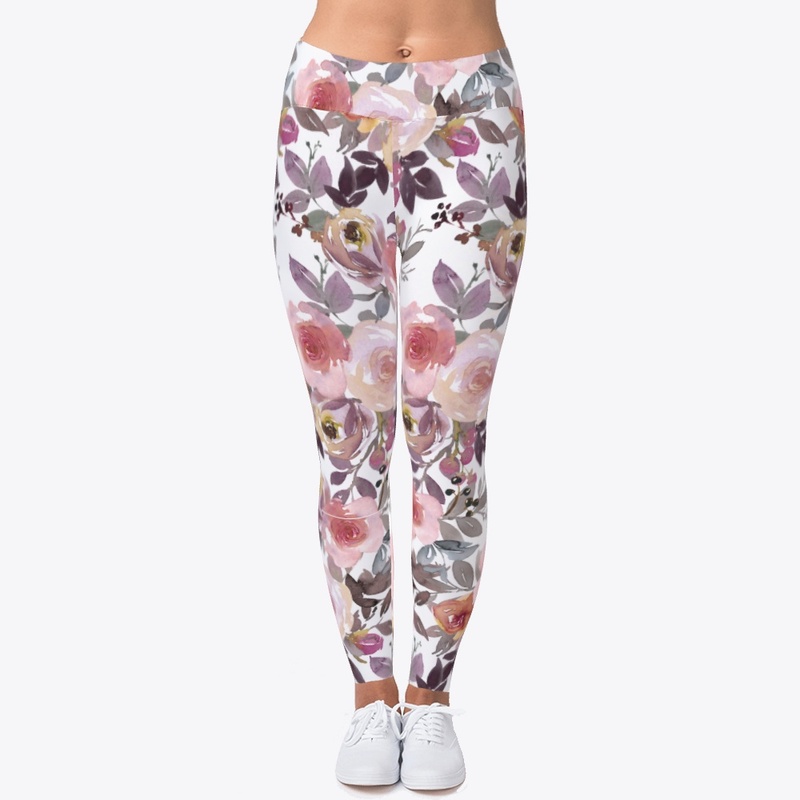 Spring design/Roses white legging gift