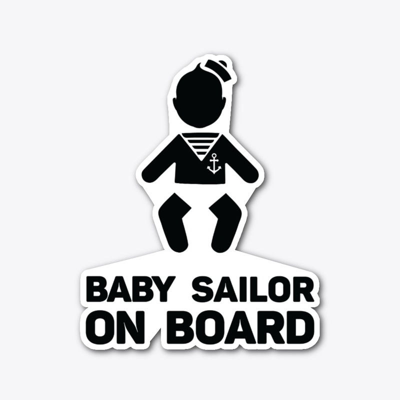CAR STICKER - BABY SAILOR ON BOARD