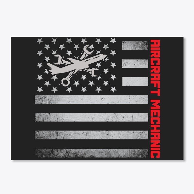 Aircraft Mechanic US Flag