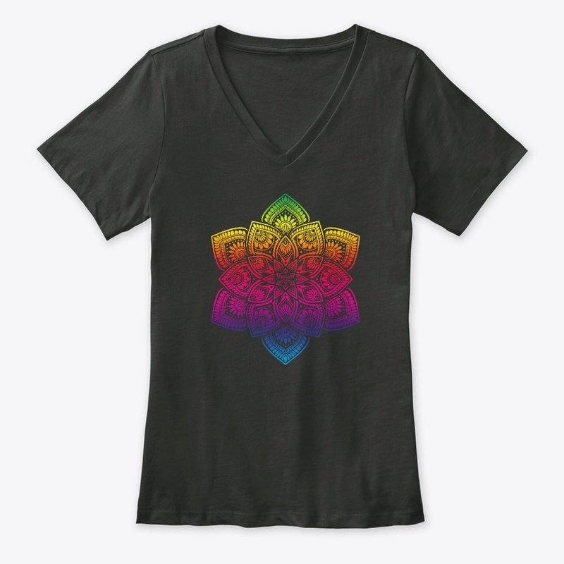 Mandala rainbow yoga