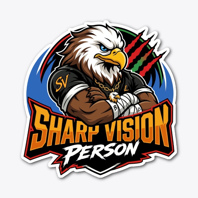 Sharp Vision Eagle Athlete Mascot