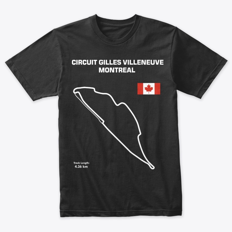Gilles Villeneuve Circuit Track Outline 