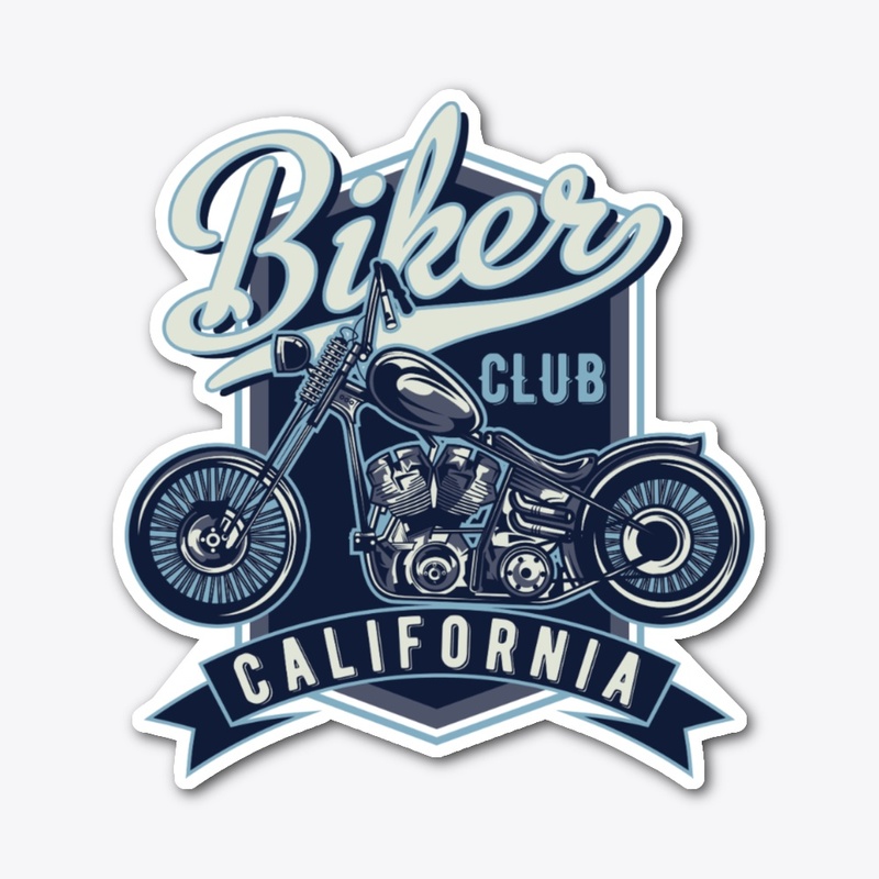Biker Club California T-shirt design