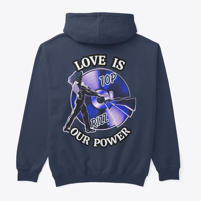 TOP RIZZ LOGO - LOVE IS OUR POWER