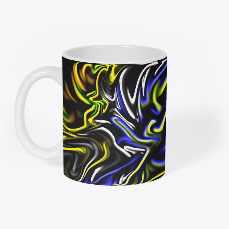 Colorful Beautiful swirl art design 