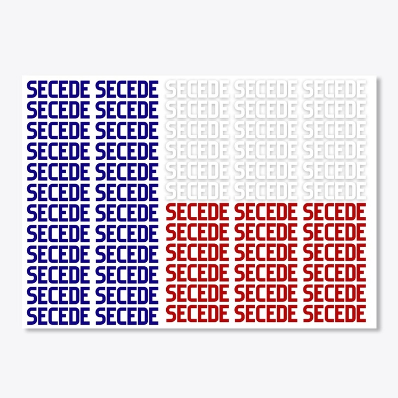 Texas Flag Nationalist Republic Sticker