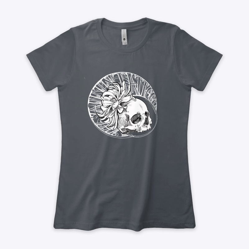 All in tattoo floral skull