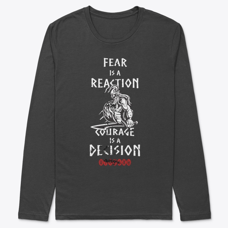 Viking Quote Courage & Fear Warrior Gift