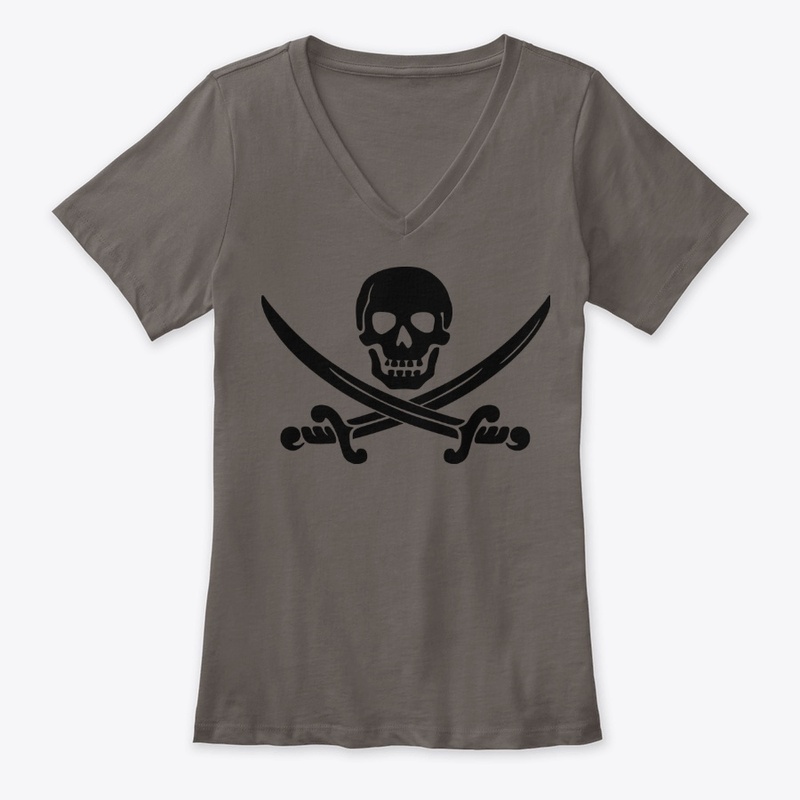 Skull pirate and sword design