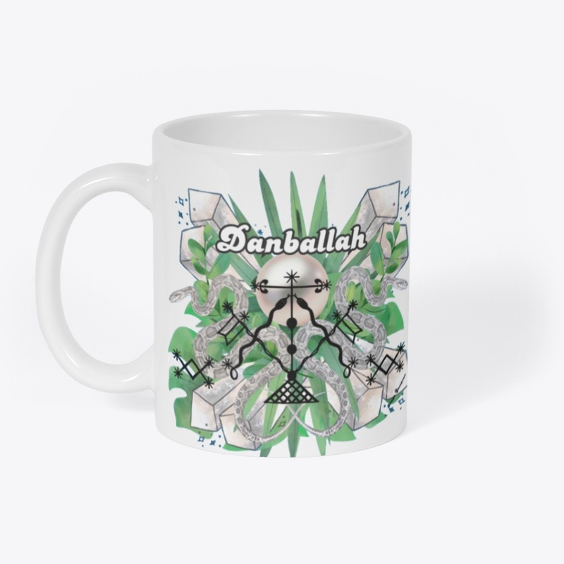 White Damballah Floral Veve 