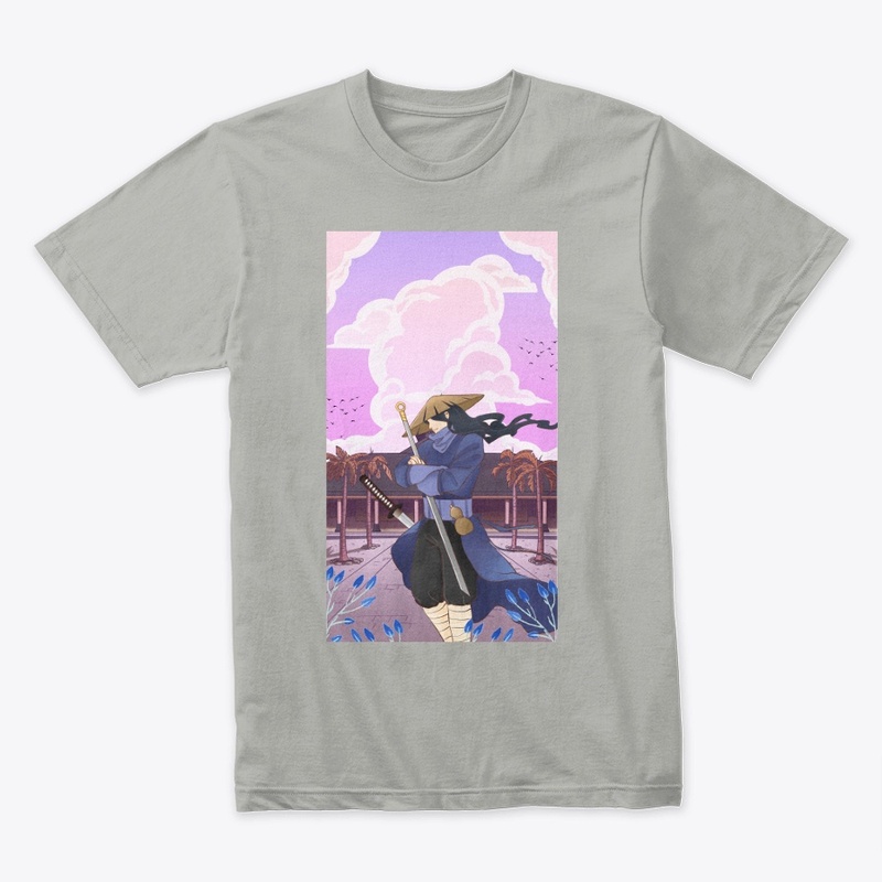 "Samurai Temple Tee - Bold & Elegant"
