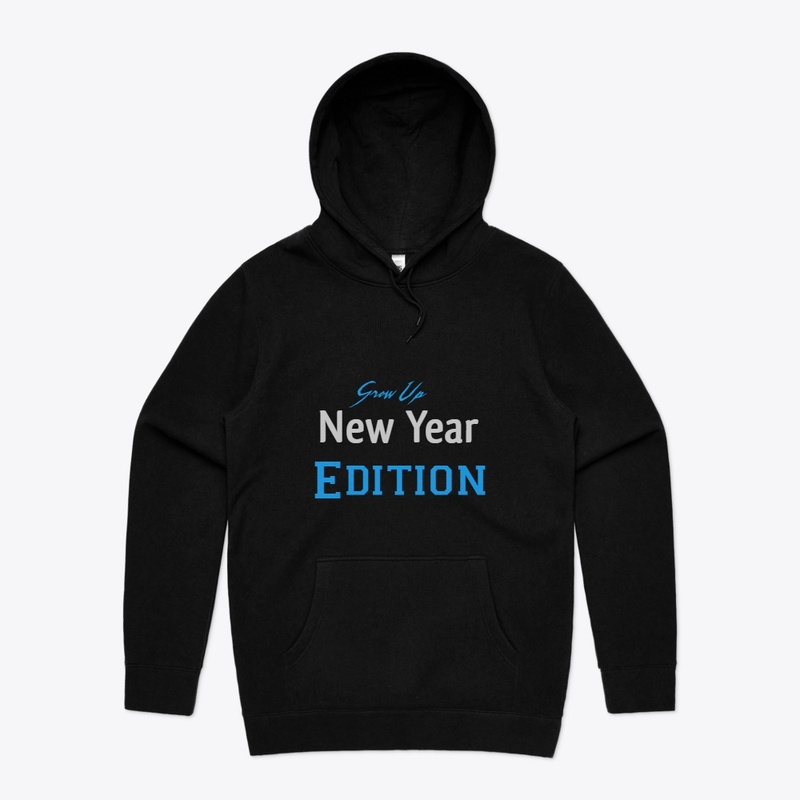 New Year Black Hoodie