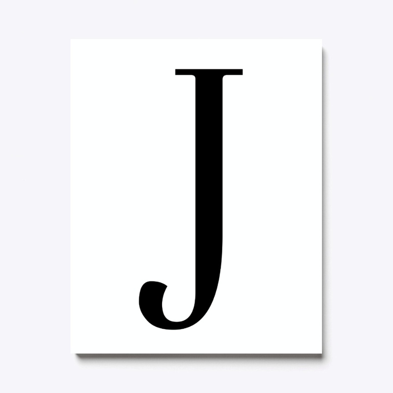 'J' typography