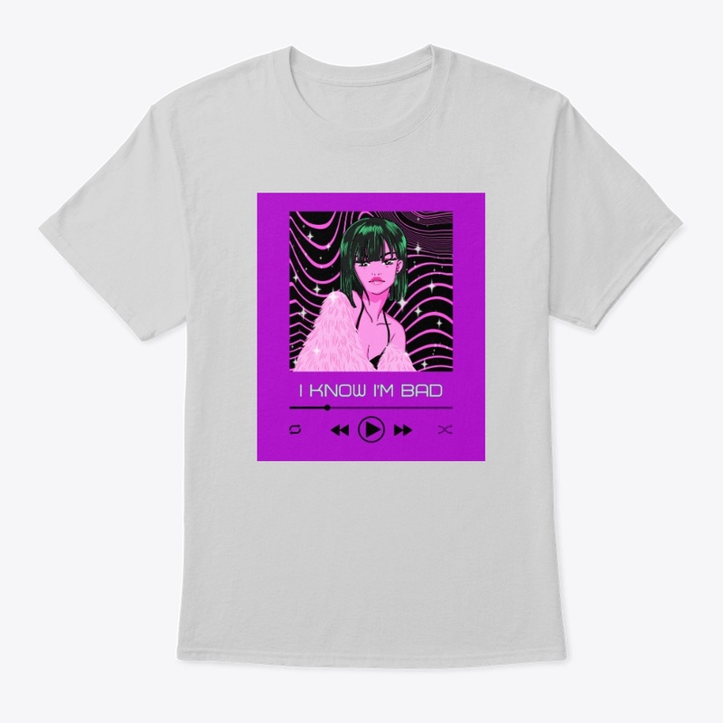 "I Know I'm Bad" Funny Anime T-Shirt