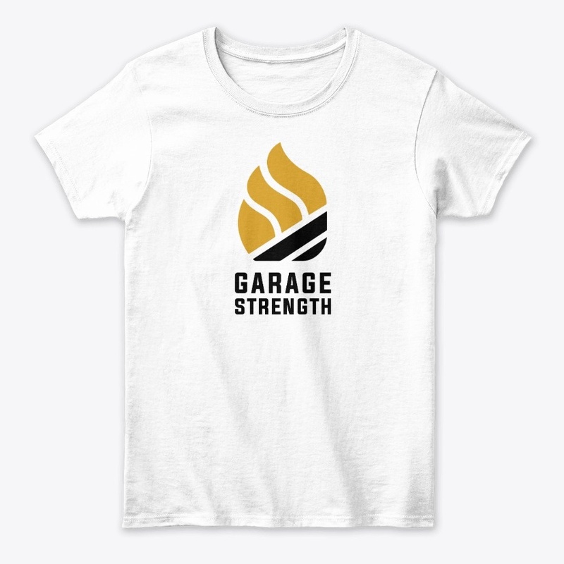 Garage Strength Flame (Vertical White)