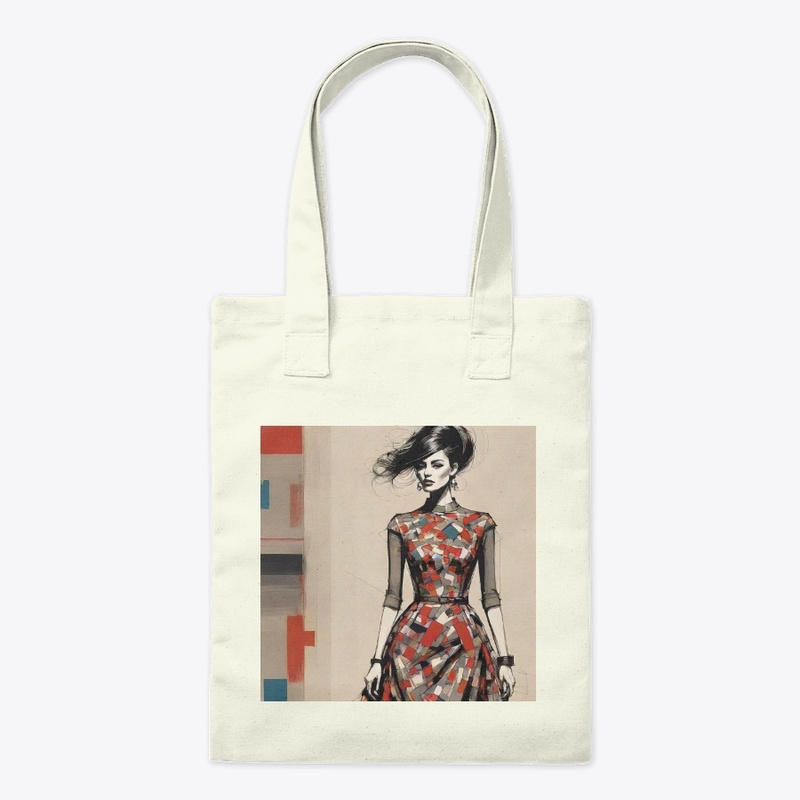 A beautiful woman abstract art