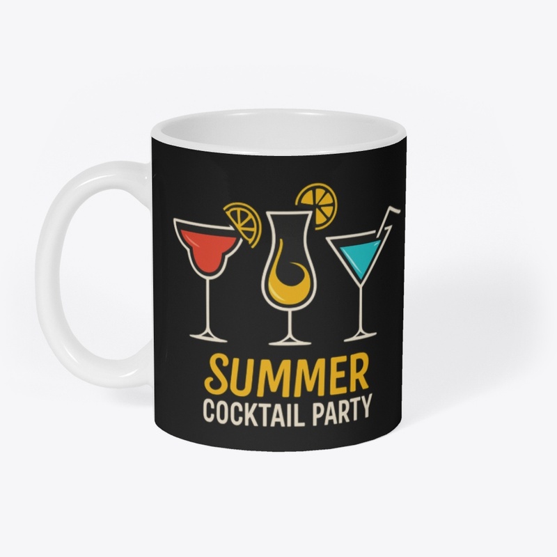 Summer Cocktail Party T-Shirt Design