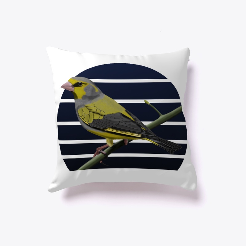 jz.birds Greenfinch Bird Animal Art
