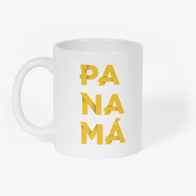 Creative typographic design of panama