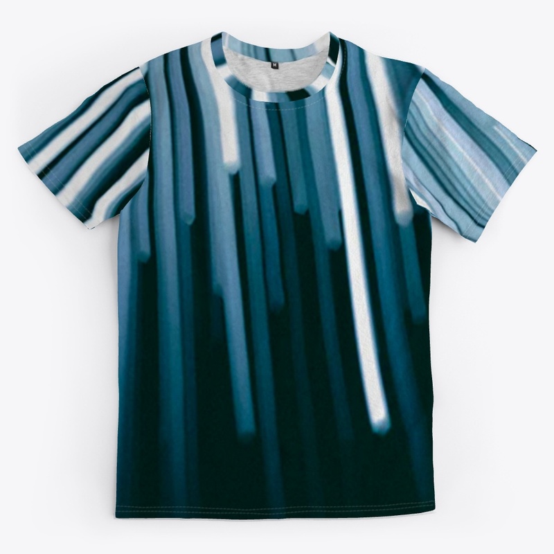 Black and Blue Perpendicular Abstract