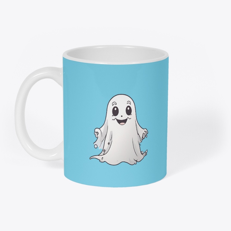 Cute little ghost with unsettling