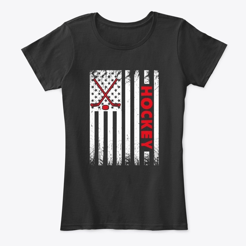 Hockey Stick American Flag USA Gifts
