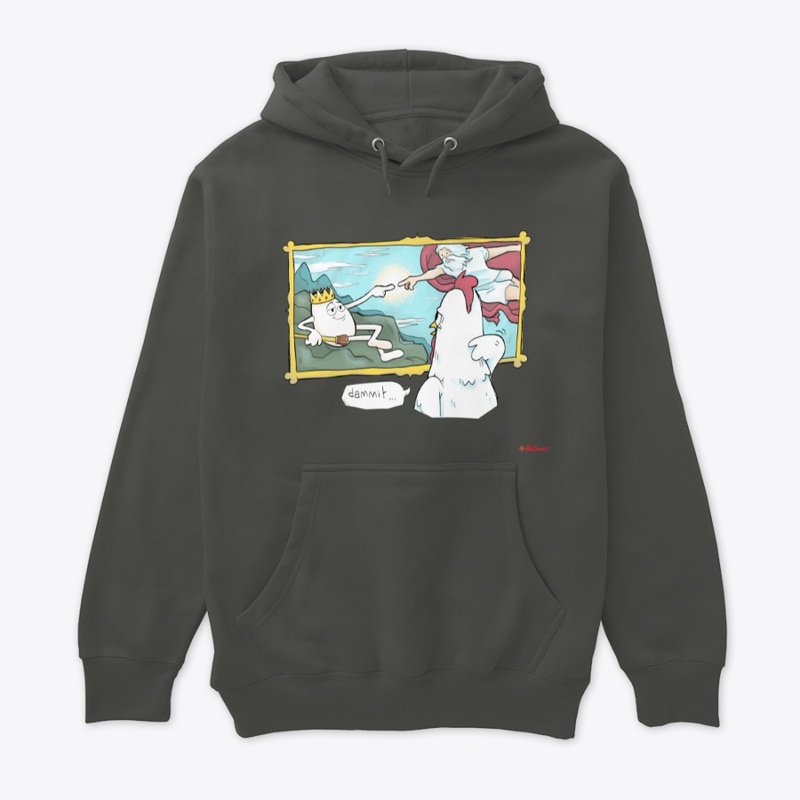 God Created Egg - red logo