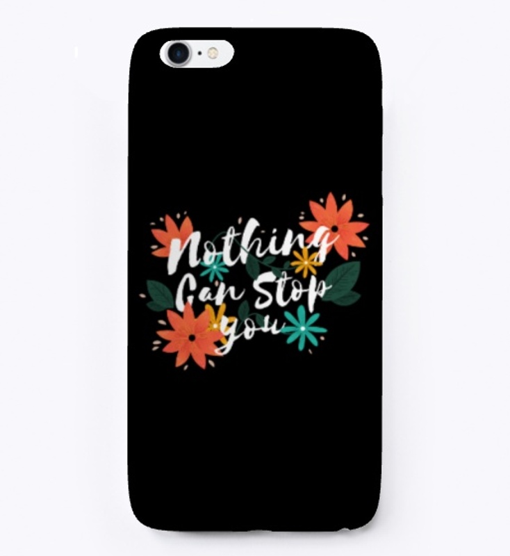 Slogan with flowers