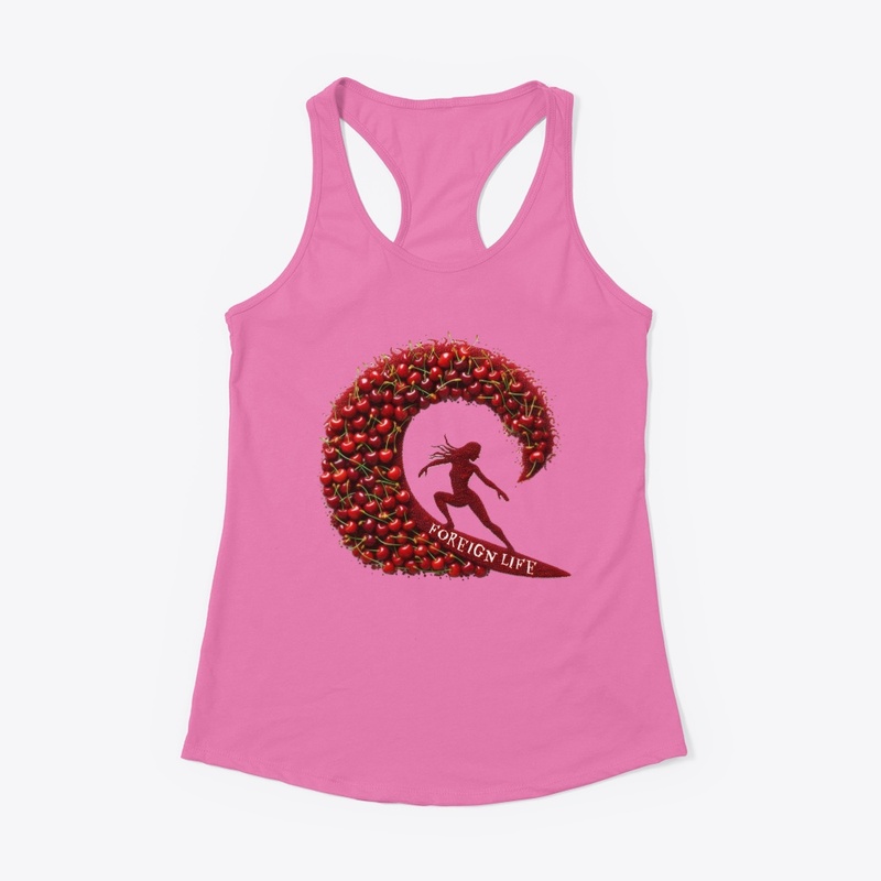 Foreign Life Apparel.  Cherry Wave 