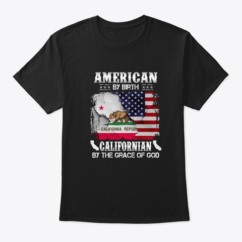 4 Th Of July 2020 Shirt, American By Birt Black T-Shirt Front