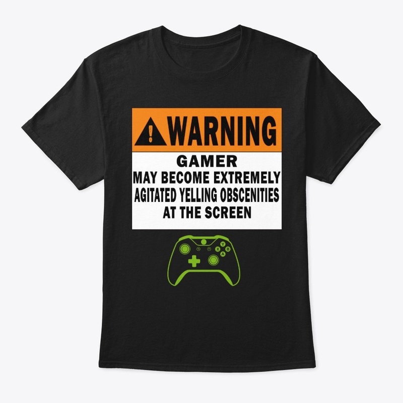 Funny Gamer Warning Sign