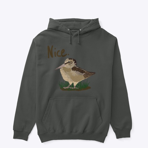Nice (Woodcock) Dark Heather T-Shirt Front