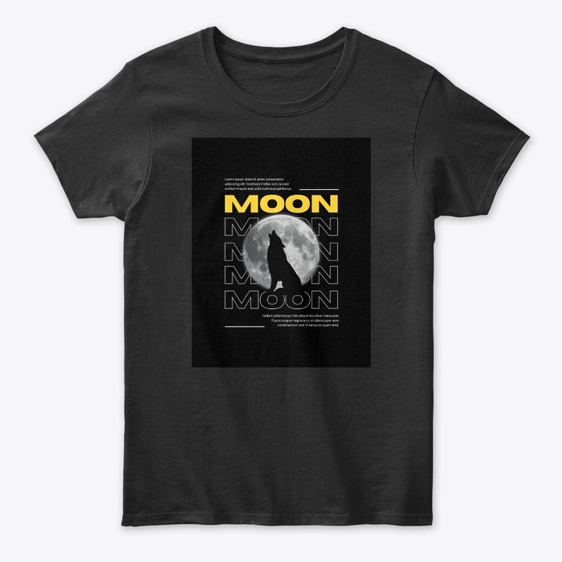 Lunar Howl: Moonlit Wolf Graphic Tee