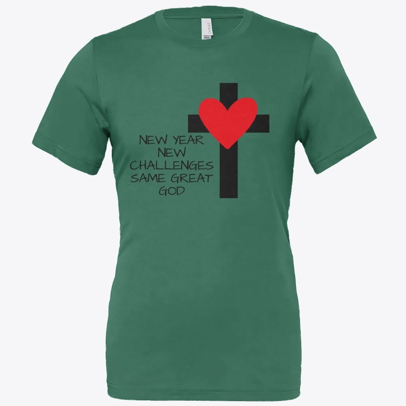 T-Shirt New Year New Challenges Same 