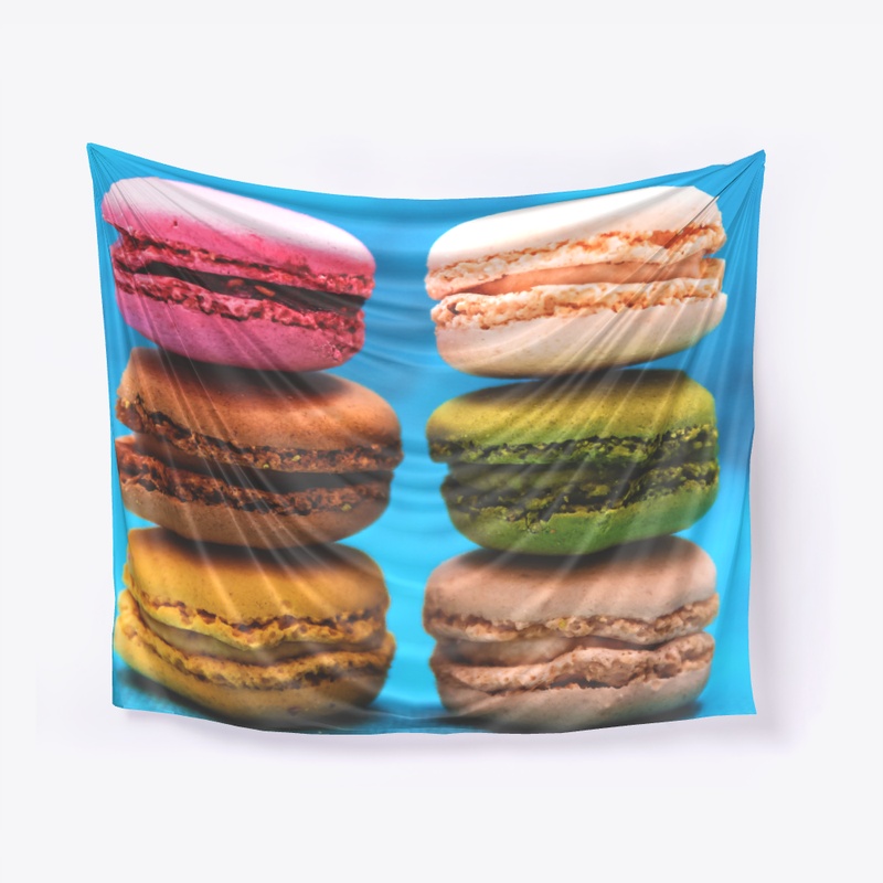 Colorful macaroons tapestry