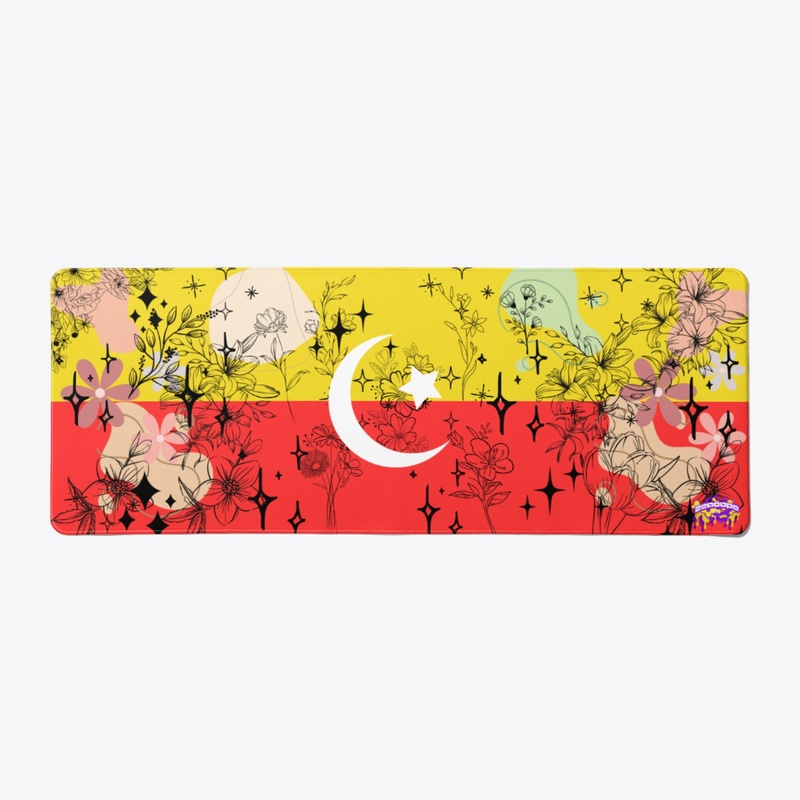 Somali Tri-Frag Hibiscus Dream mousepad