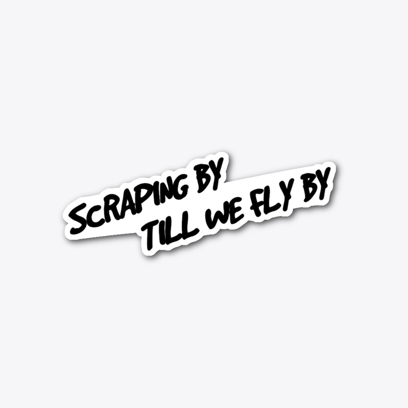 SCRAPING BY STICKER