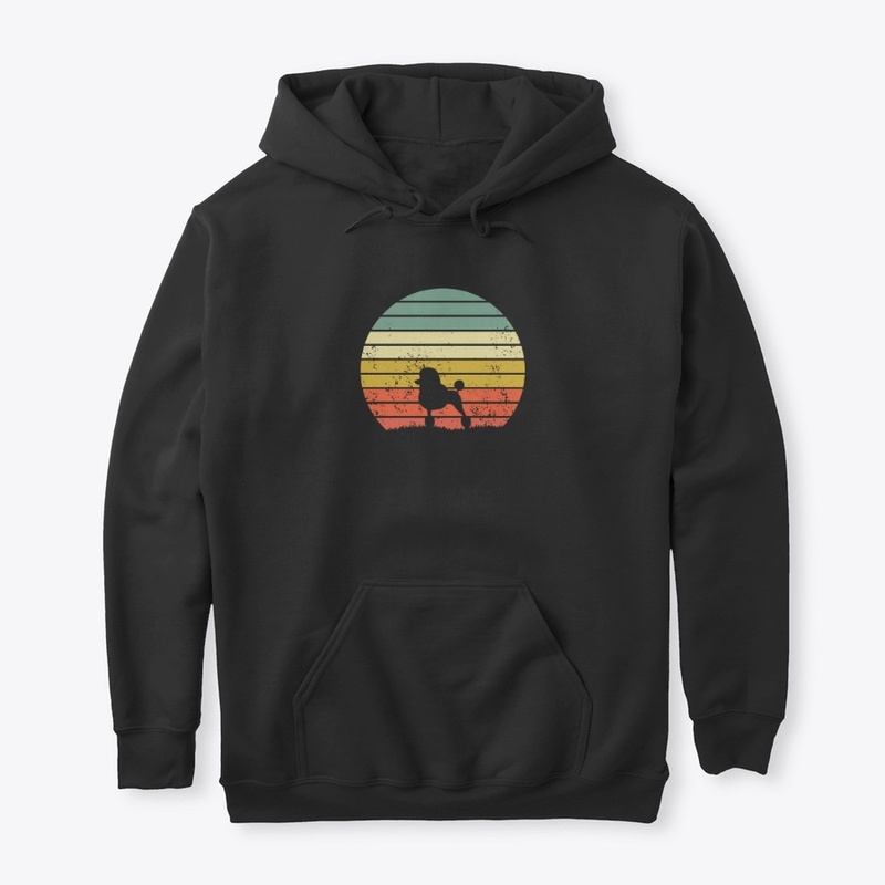 Poodle Retro Sunset Dog Lover