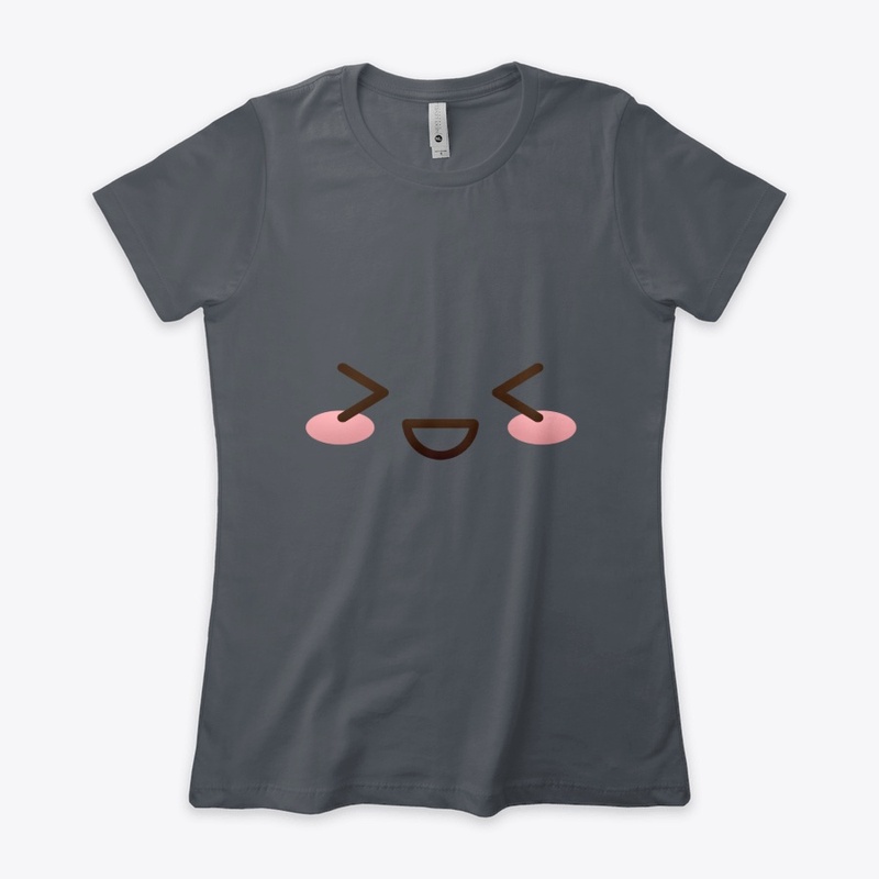 Kawaii japanese anime face design: shy