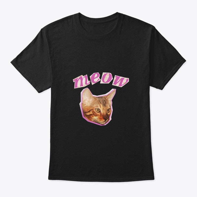 Cat Cutout Design – Cute Tee