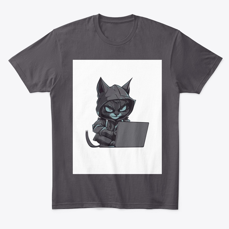 Cool Cat T-Shirt: Typographic Design