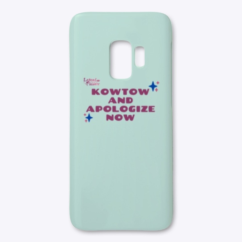 Kowtow and apologize now