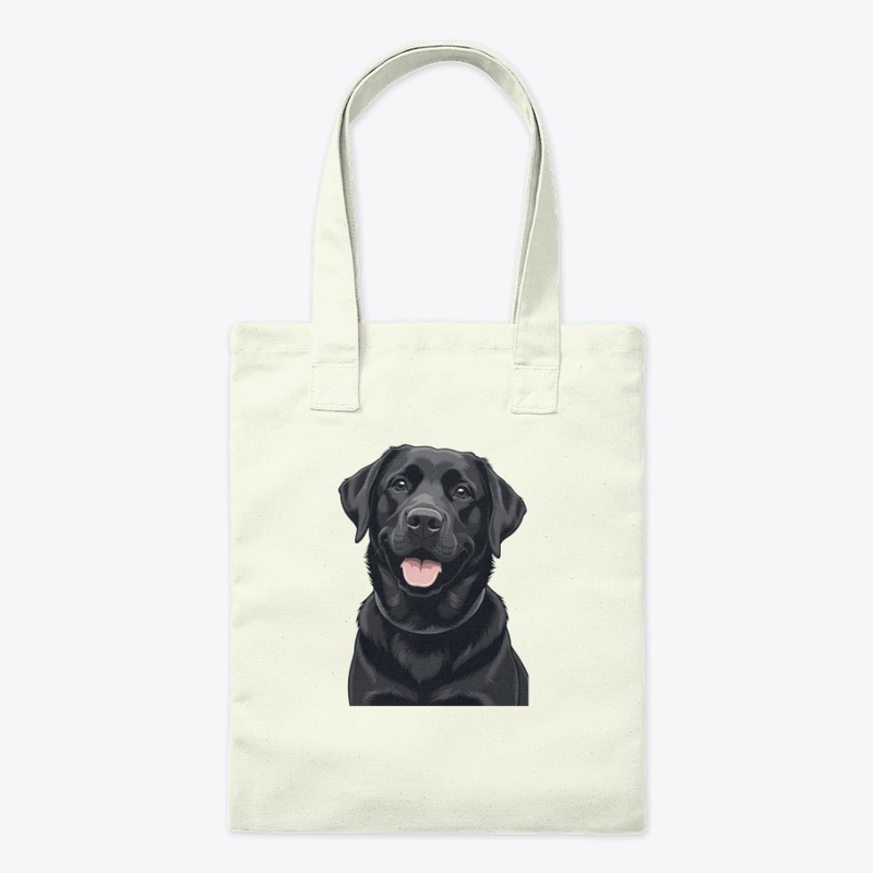 Happy Black Labrador Retriever