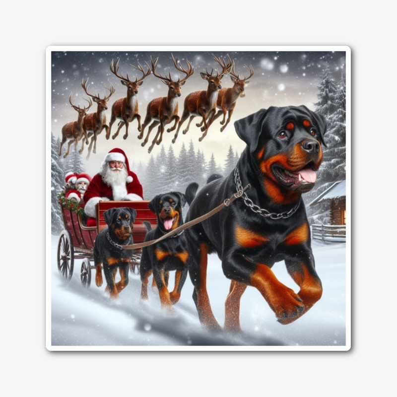 Rottweilers and Santa