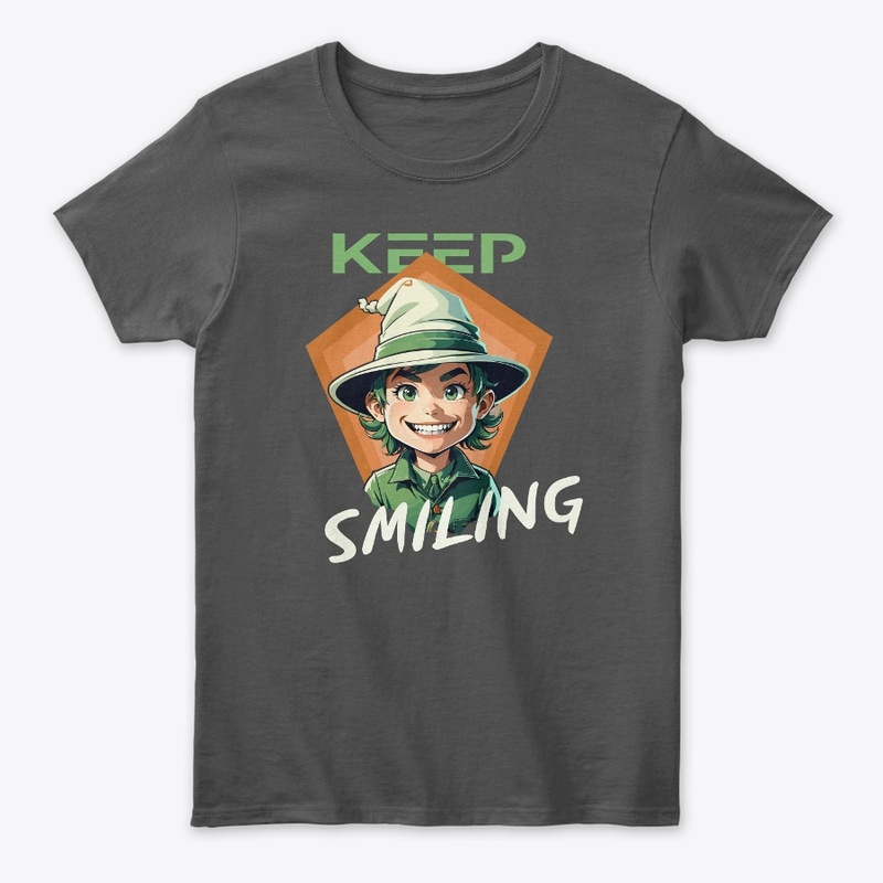 ''Keep Smiling'' T Shirt Design