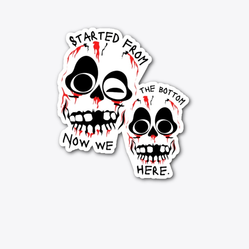 Skulls on the bottom 