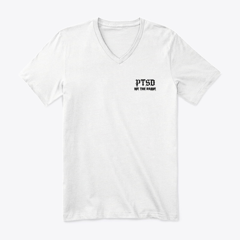 Ptsd We the Brave - Premium V-Neck Tee - Premium V-Neck Tee - Premium V-Neck Tee - Premium V-Neck Tee
