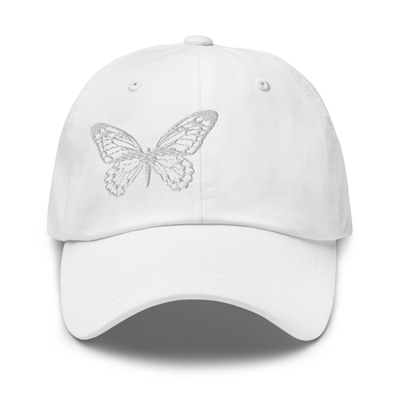 White Butterfly Hat