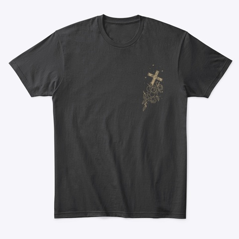 Philippians 4:13 Black T-Shirt Front